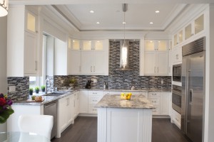Custom Built Home kitchen tile backsplash interior design michele cheung vancouver indesigns