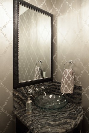 Custom Built Home powder room vanity interior design michele cheung Vancouver inDesigns